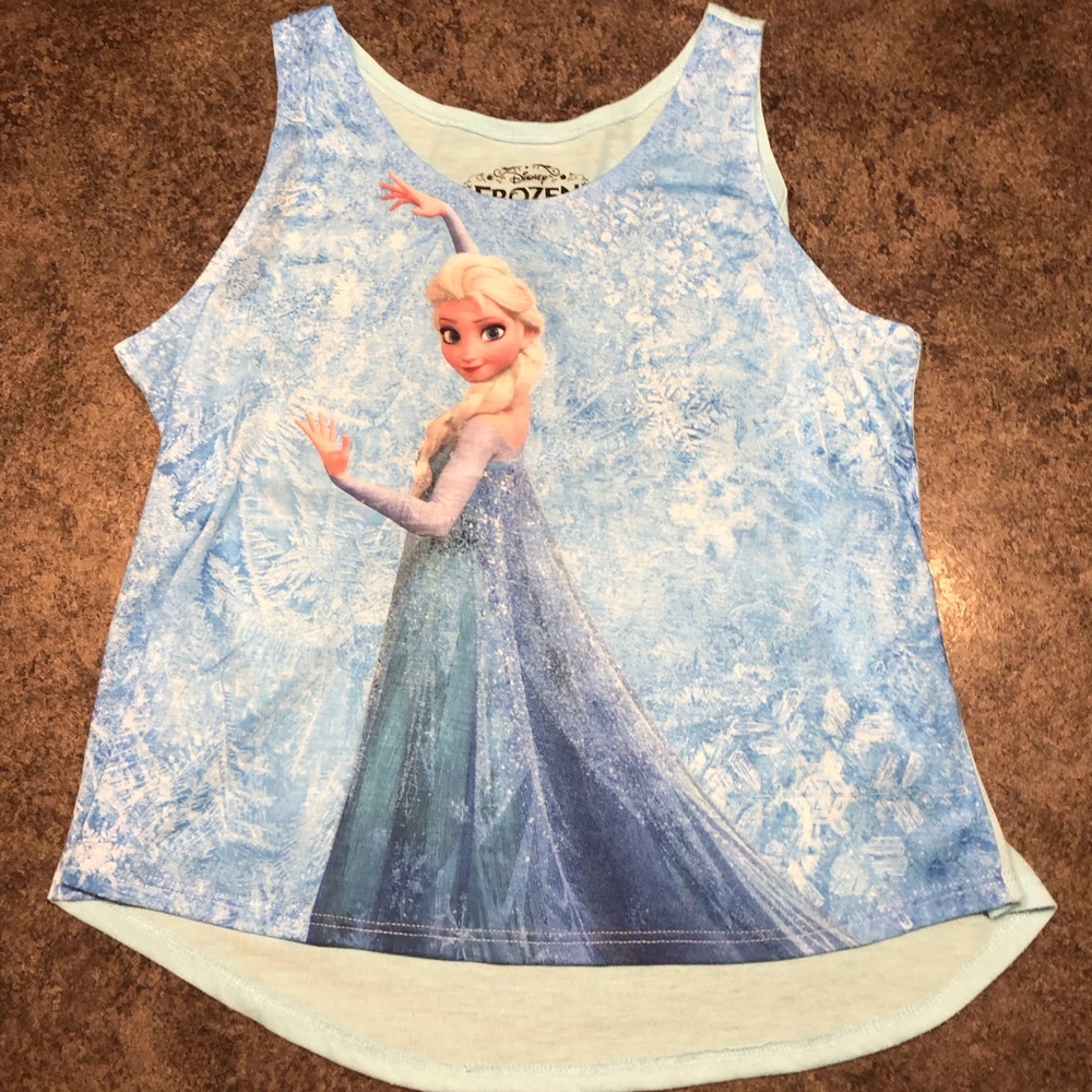 Disney Elsa Tank Top Girl Size Large